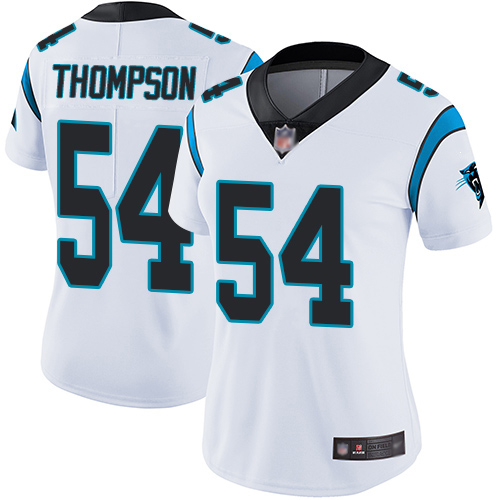 Carolina Panthers Limited White Women Shaq Thompson Road Jersey NFL Football #54 Vapor Untouchable